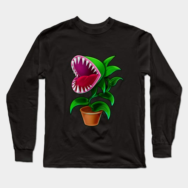 Venus flytrap Long Sleeve T-Shirt by Akweduk Designs